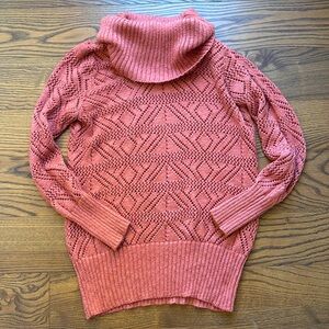 Delicate Pink Turtle Neck